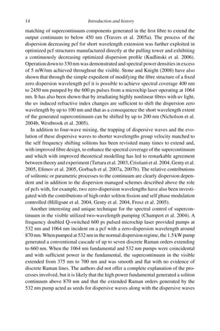 Supercontinuum Generation In Optical Fibers Dudley Jm Taylor Jr Eds | PDF