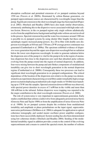 Supercontinuum Generation In Optical Fibers Dudley Jm Taylor Jr Eds | PDF
