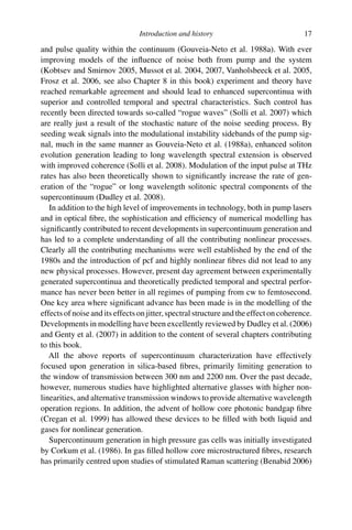Supercontinuum Generation In Optical Fibers Dudley Jm Taylor Jr Eds | PDF
