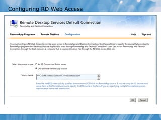 Configuring RD Web Access  