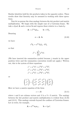 Tensor Close Tensor Analysis With Applications In Mechanics Lebedev L Cloud M | PDF