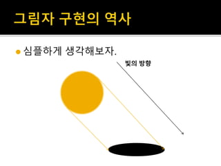  심플하게 생각해보자.
빛의 방향
 