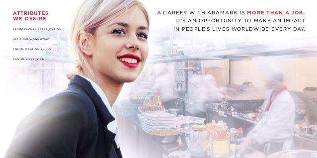 aramark campus recruiting e brochure aramark customer service