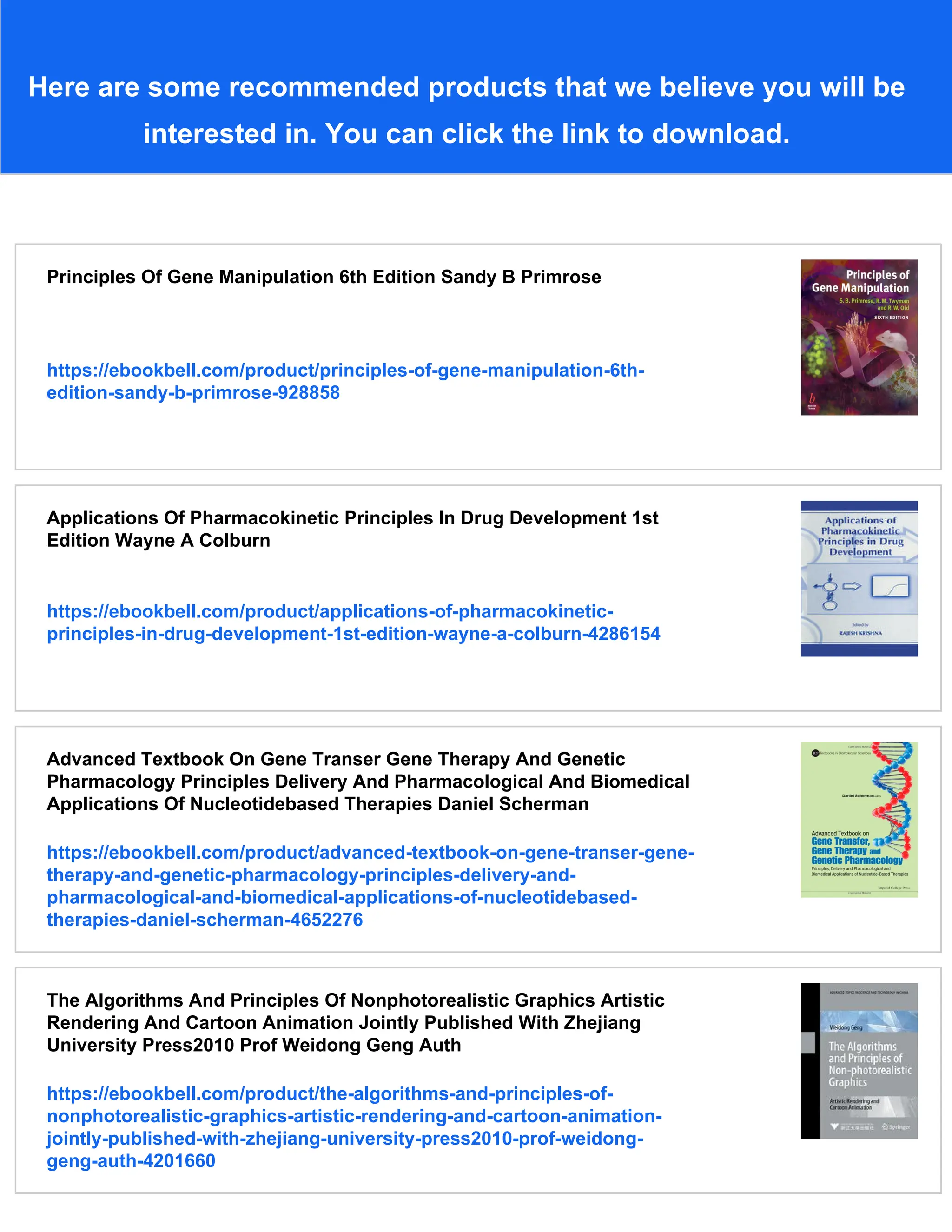 Principles Of Gene Manipulation And Genomics 7ed Primrose Sb | PDF