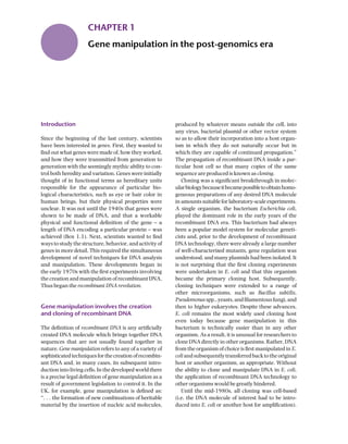 Principles Of Gene Manipulation And Genomics 7ed Primrose Sb | PDF
