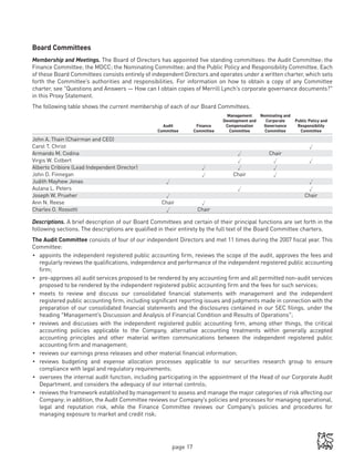 Merrill lynch 2008 Proxy Statement