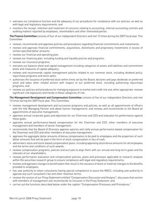 Merrill lynch 2008 Proxy Statement