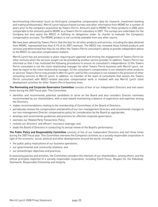 Merrill lynch 2008 Proxy Statement