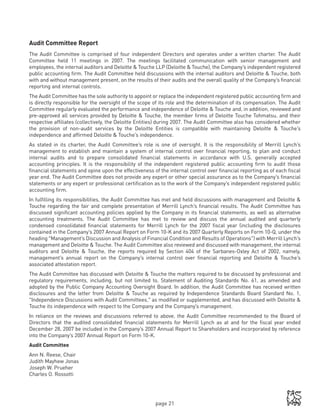 Merrill lynch 2008 Proxy Statement