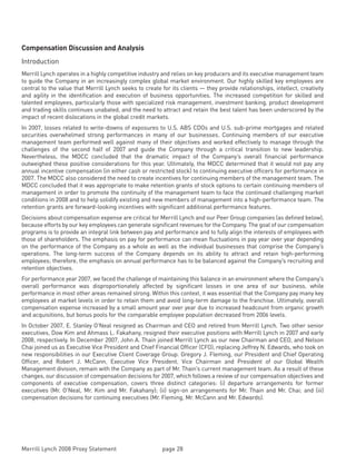 Merrill lynch 2008 Proxy Statement