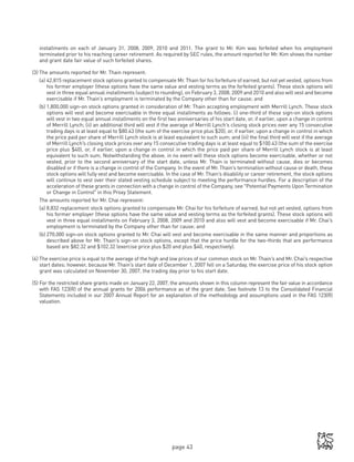 Merrill lynch 2008 Proxy Statement