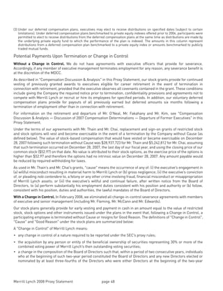 Merrill lynch 2008 Proxy Statement