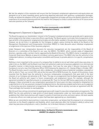 Merrill lynch 2008 Proxy Statement