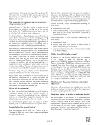 Merrill lynch 2008 Proxy Statement