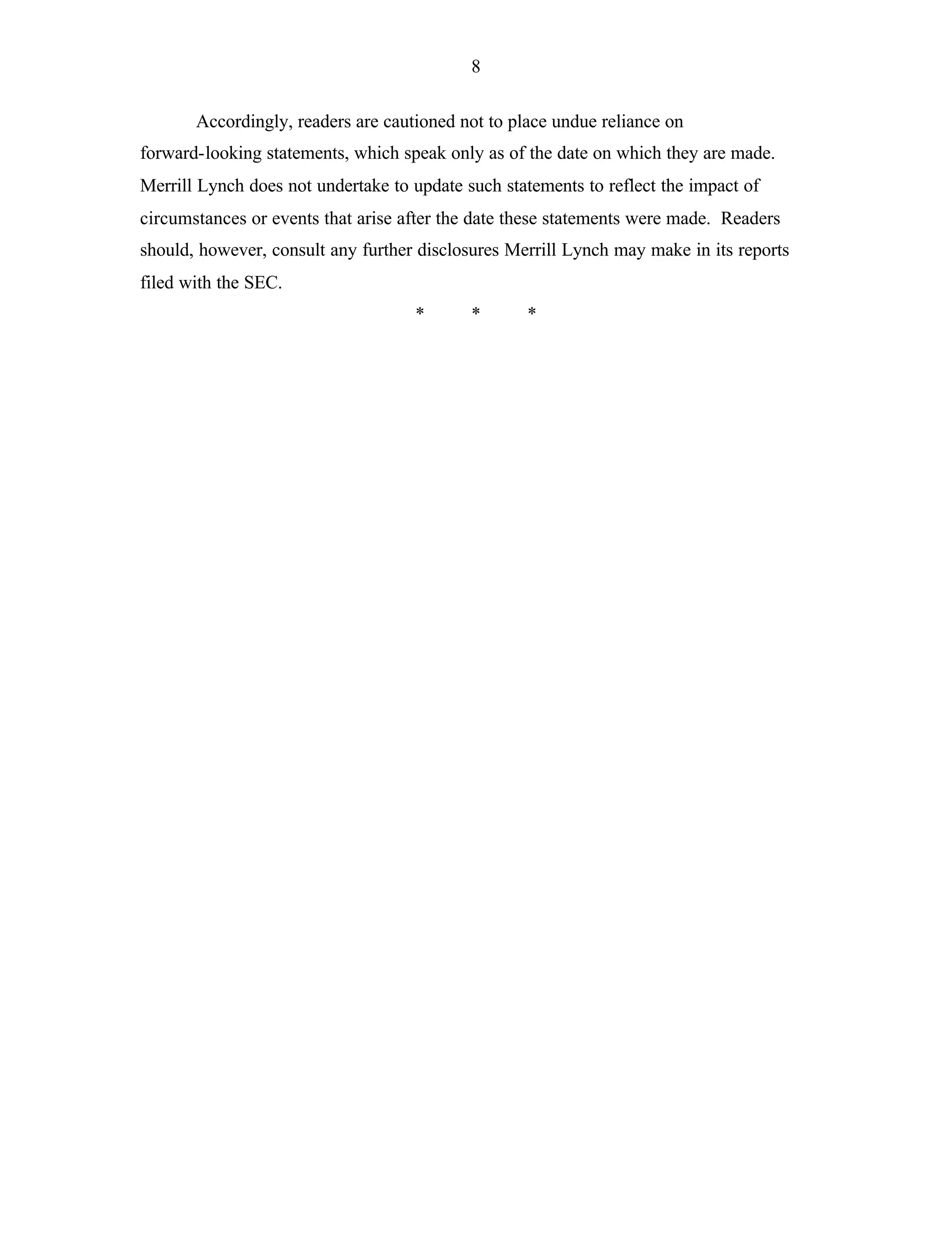 Merrill lynchHistorical Earnings Announcements 2003 3rd