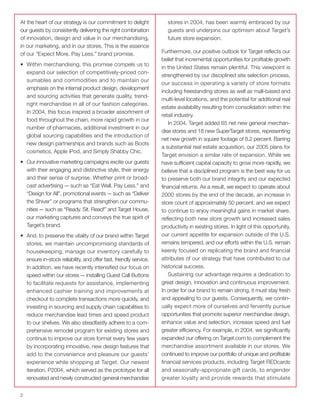 Target Annual Report 2004