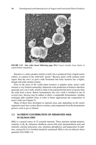 Development And Manufacture Of Yogurt And Other Functional Dairy ...