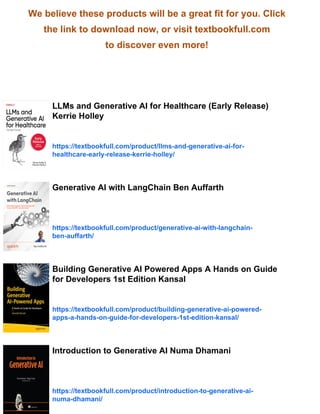 Building Generative AI Services with FastAPI (Early Release) 1st ...