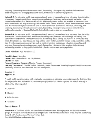 Kozier and Erbs Fundamentals of Nursing 9th Edition Process Test Bank | PDF