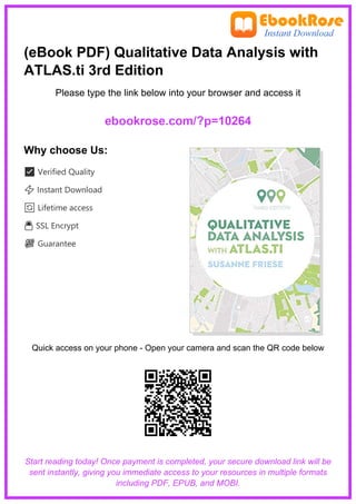 Pdf Data Analysis Comprehensive Guide to Qualitative Data Analysis Using ATLAS.ti 3rd ...