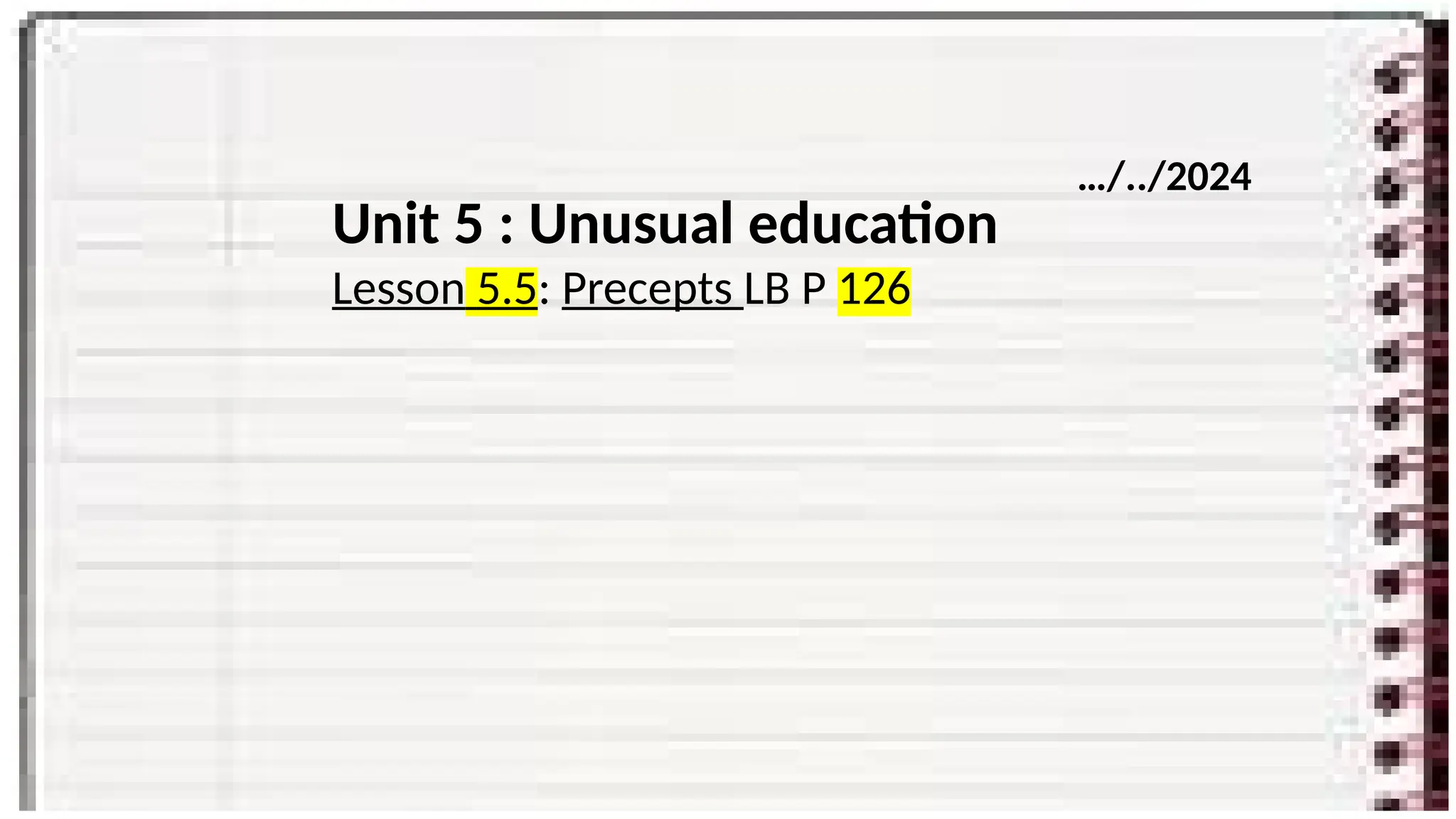 UNUSUAL EDUCATION ENGLISH GRADE 7 CAMBRIDGE | PPTX