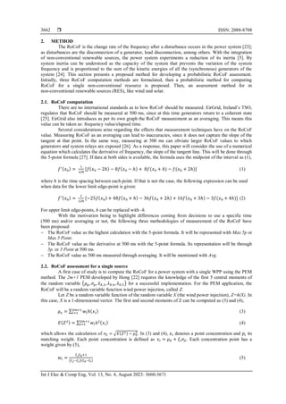 Uncertainty model for rate of change of frequency analysis with high ...