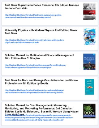 Solution Manual for Motivation Theory, Research, and Application, 6th ...
