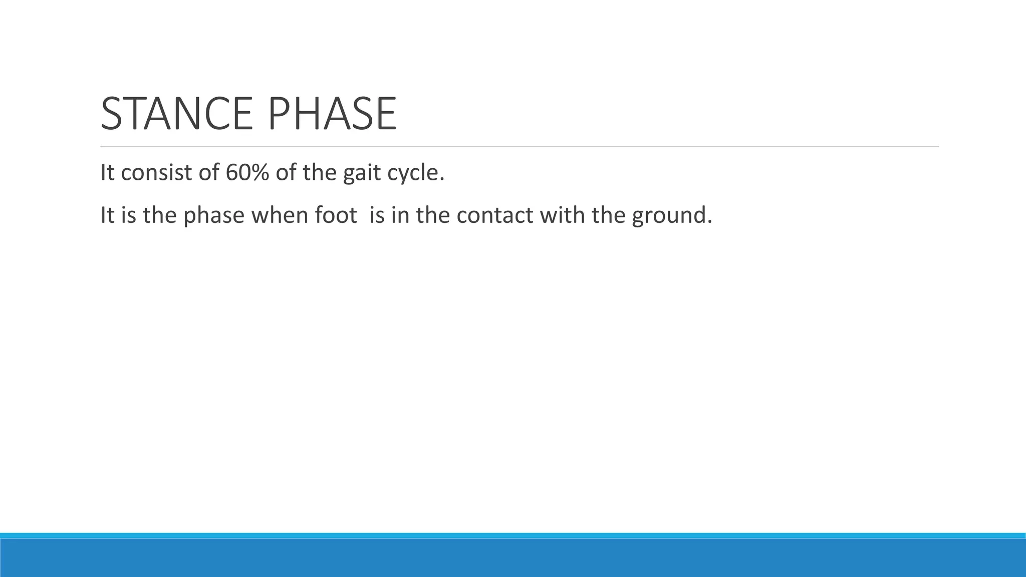 Phases of gait ppt