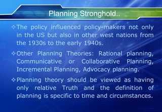 102 Planning Theory I | PPTX
