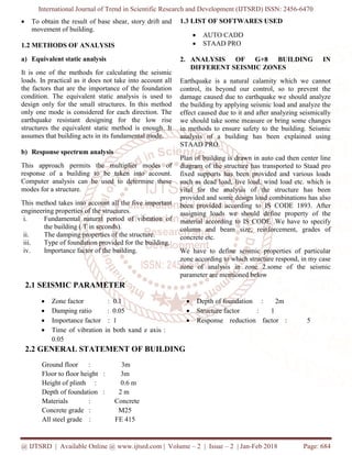 Seismic Analysis of Multi Storied Building in Different Zones | PDF