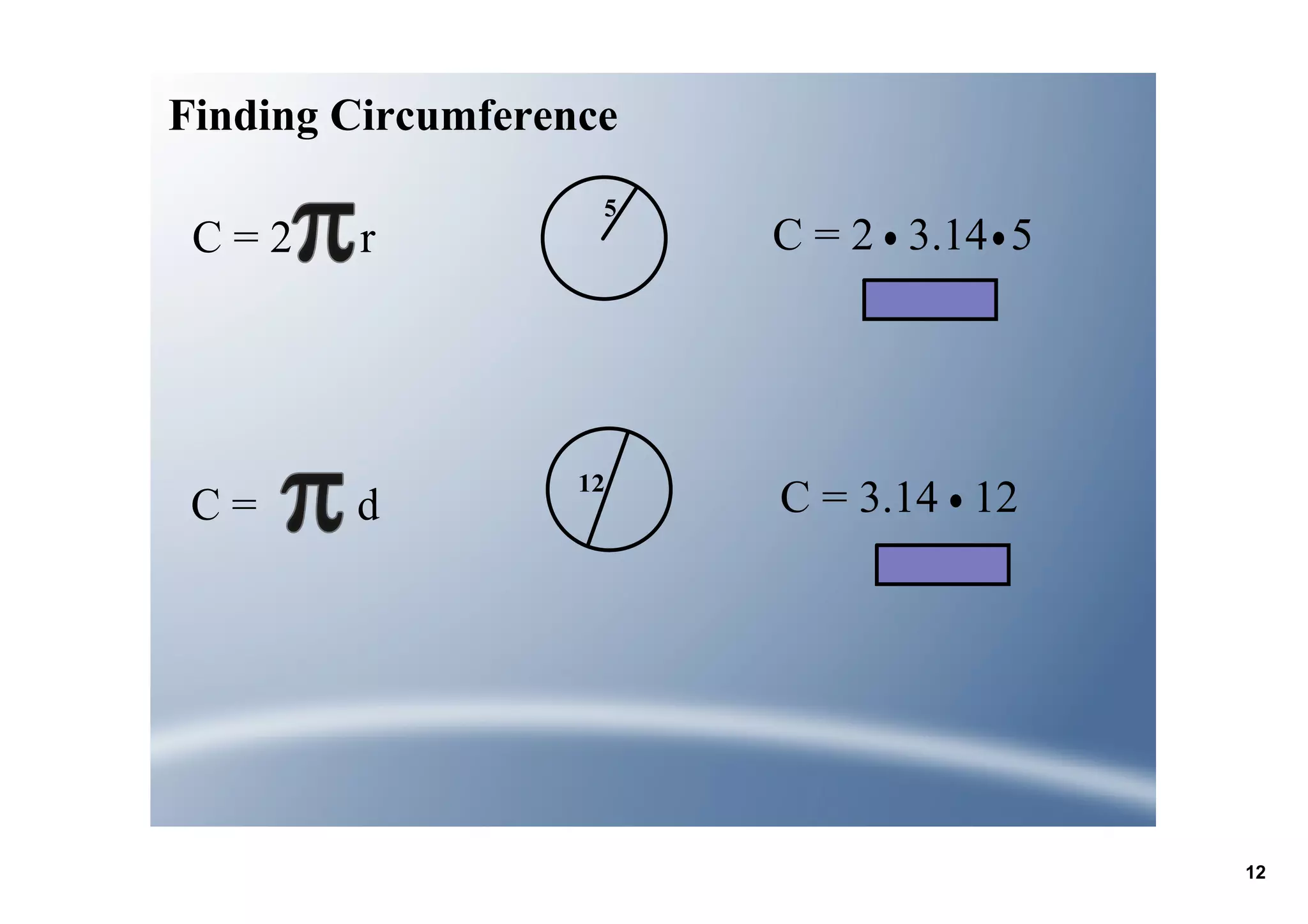 10.3 Circumference of a Circle