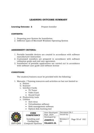 CSS MODULE Competency Based Learning Materials | PDF