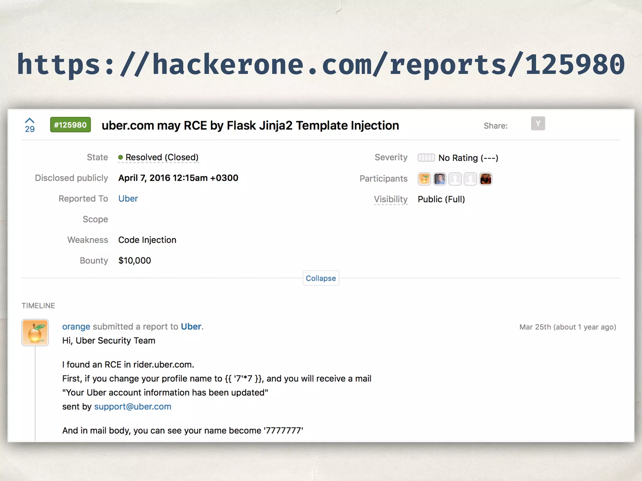 https: //hackerone.com/reports/125980
 
