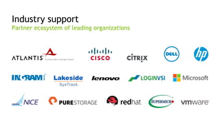14
Industry support
Partner ecosystem of leading organizations
 
