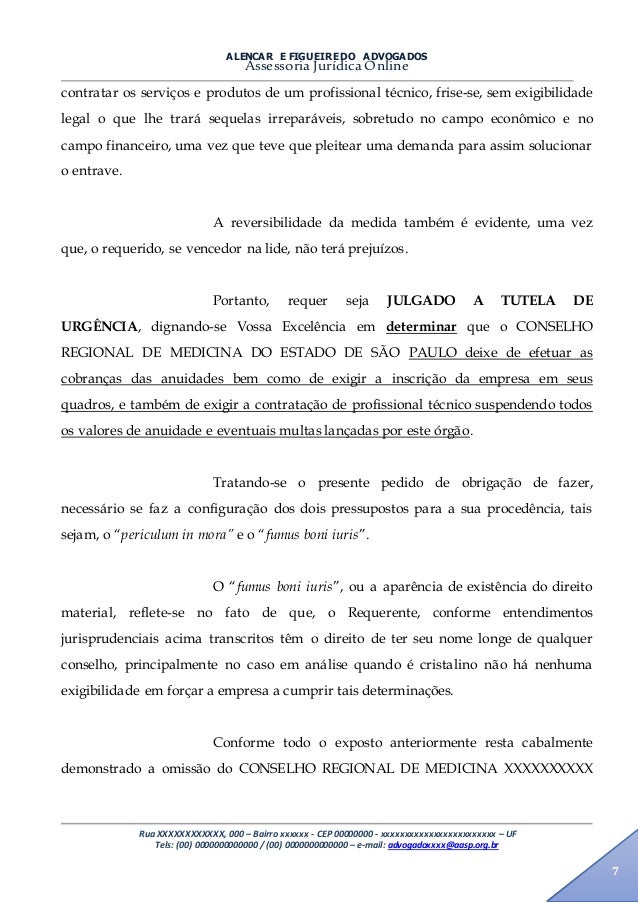 1030- Ação Declaratória de Inexigibilidade de Anuidade cc 