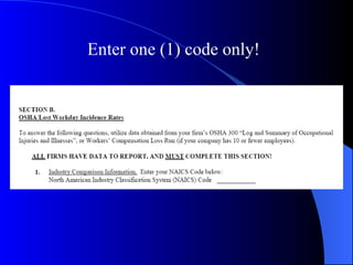 Enter one (1) code only! 