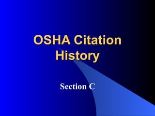 OSHA Citation History Section C 