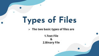 File Handling in c++ | PPTX