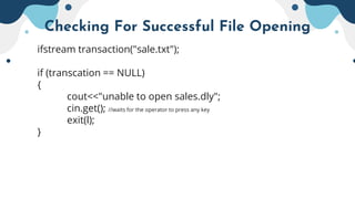 File Handling in c++ | PPTX