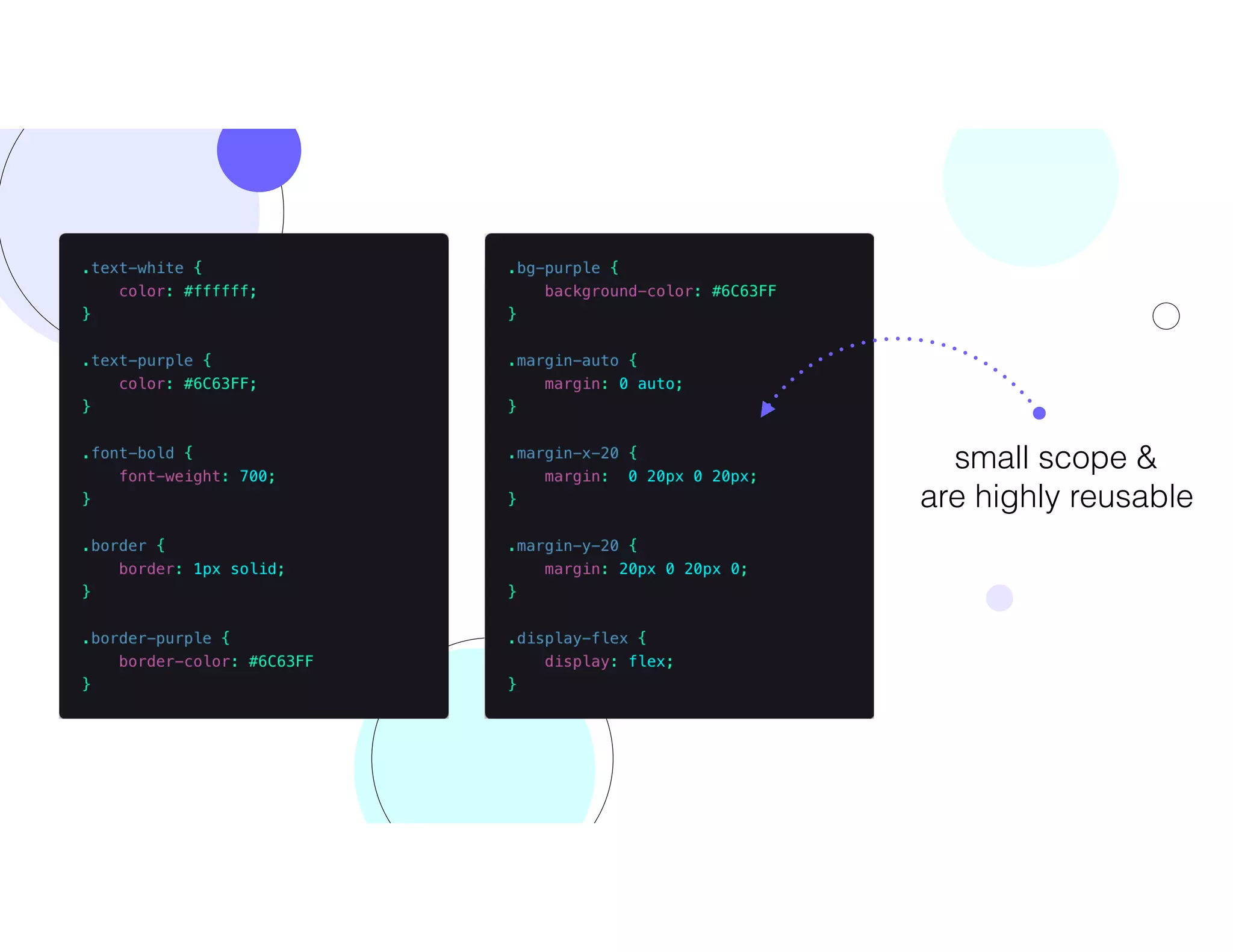Tip #1
small scope &
are highly reusable
 