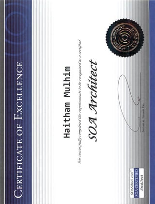 SOA Architect Certification 
