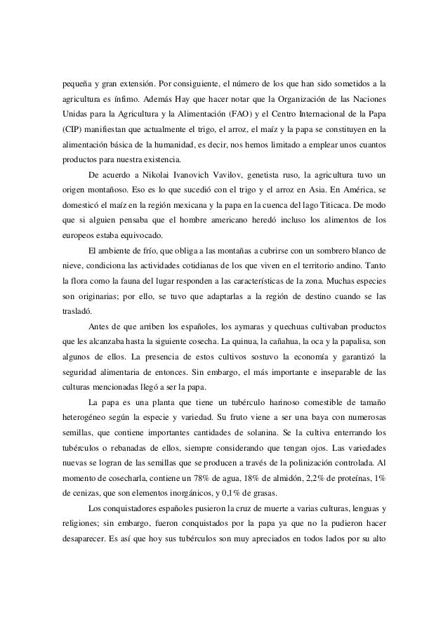 LOS AYMARAS Y LA PAPA: CLASIFICACIÓN, TERMINOLOGÍA Y COSMOVISIÓN