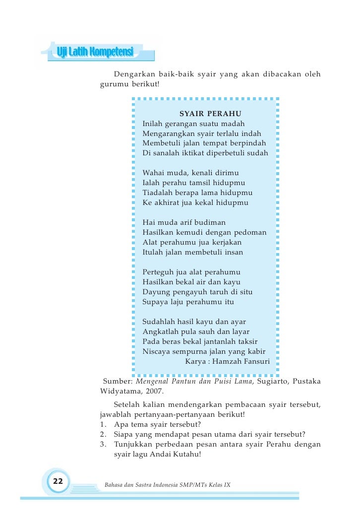Bahasa Indonesia SMP 9