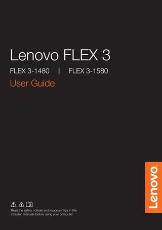 Lenovo Flex 3 manual PDF and Troubleshooting / User Guide | PDF