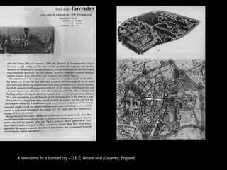 A new centre for a bombed city – D.E.E. Gibson et al (Coventry, England)
 