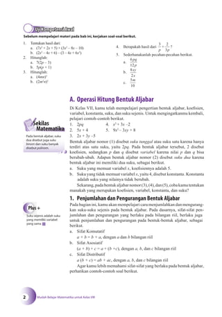 Matematika SMP Kelas 8