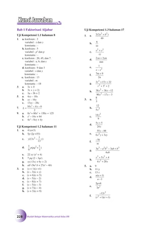 Matematika SMP Kelas 8
