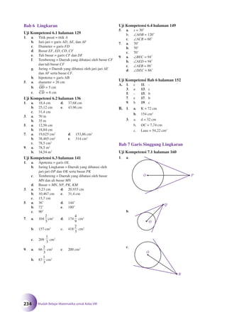 Matematika SMP Kelas 8