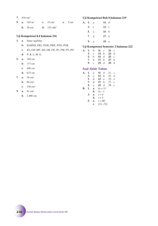 Matematika SMP Kelas 8