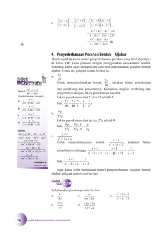 Matematika SMP Kelas 8